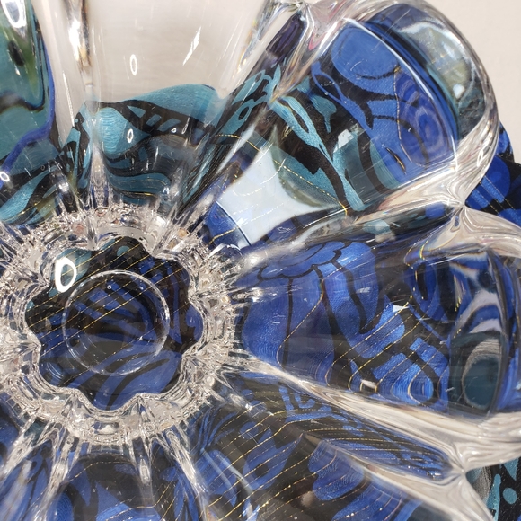 MIKASA AUSTRIA CLEAR  SCALLOPED FLORAL CRYSTAL VOTIVE CANDLE HOLDER SET GLASS - Picture 11 of 15